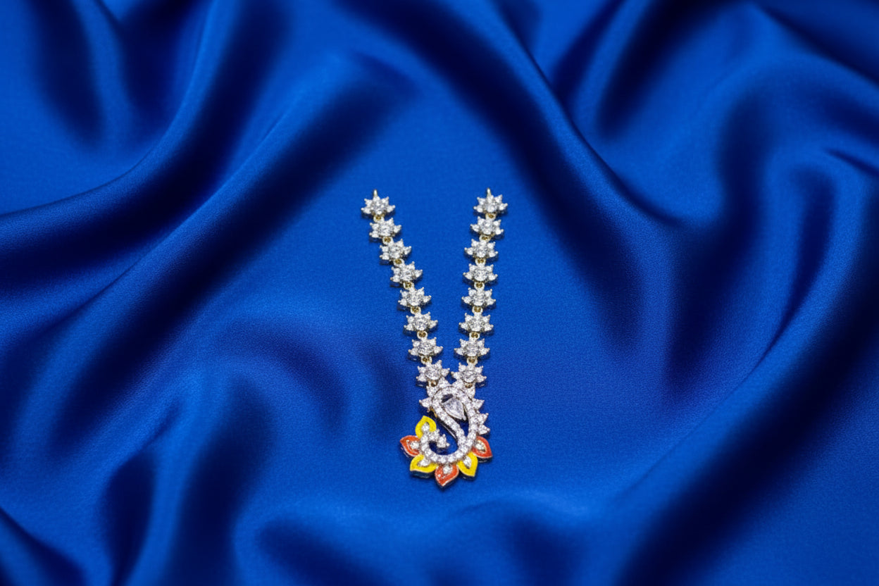 Mayur Pendant AD Mala For Deities
