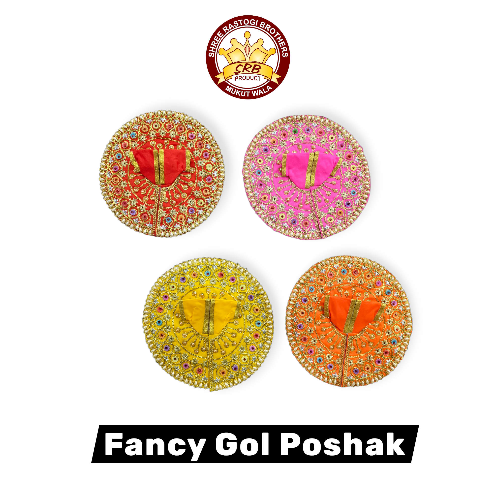 Fancy Gol Poshak Surat Design For Laddu Gopal (FGP-4)