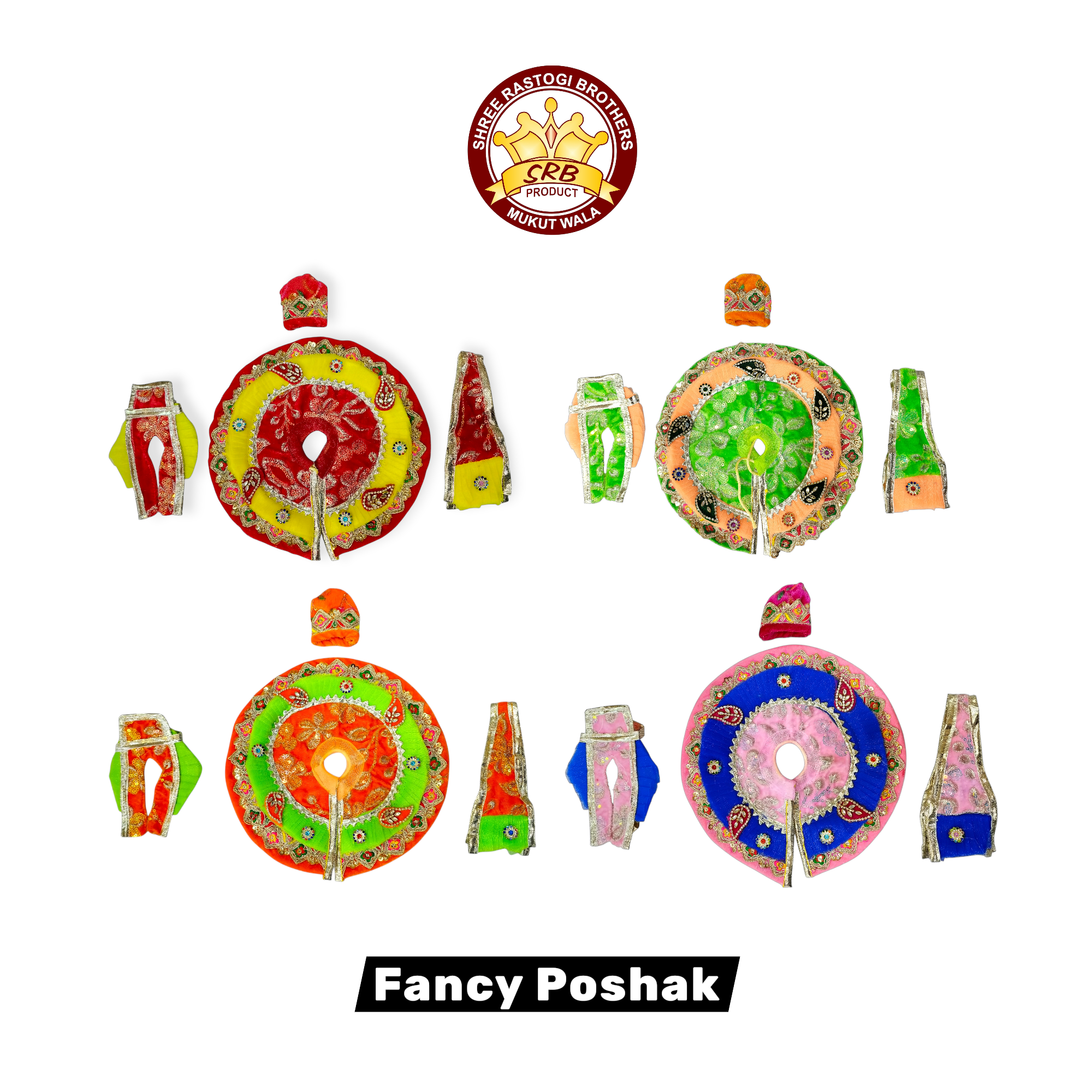 Saneel Winter Fancy Poshak With Cap For Laddu Gopal (FGP-08)
